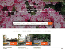Tablet Screenshot of mtnlaurelchalets.com